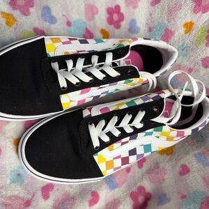 Vans Multicolor Checkered Women's Athletic Shoes